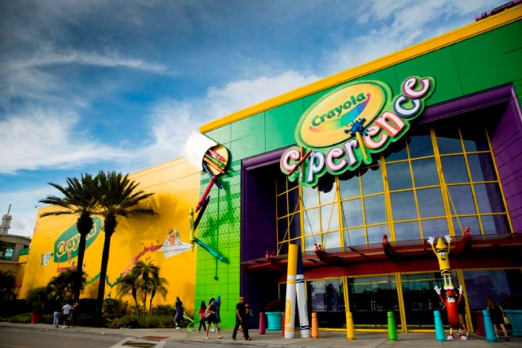 The entrance of Crayola Experience in Orlando