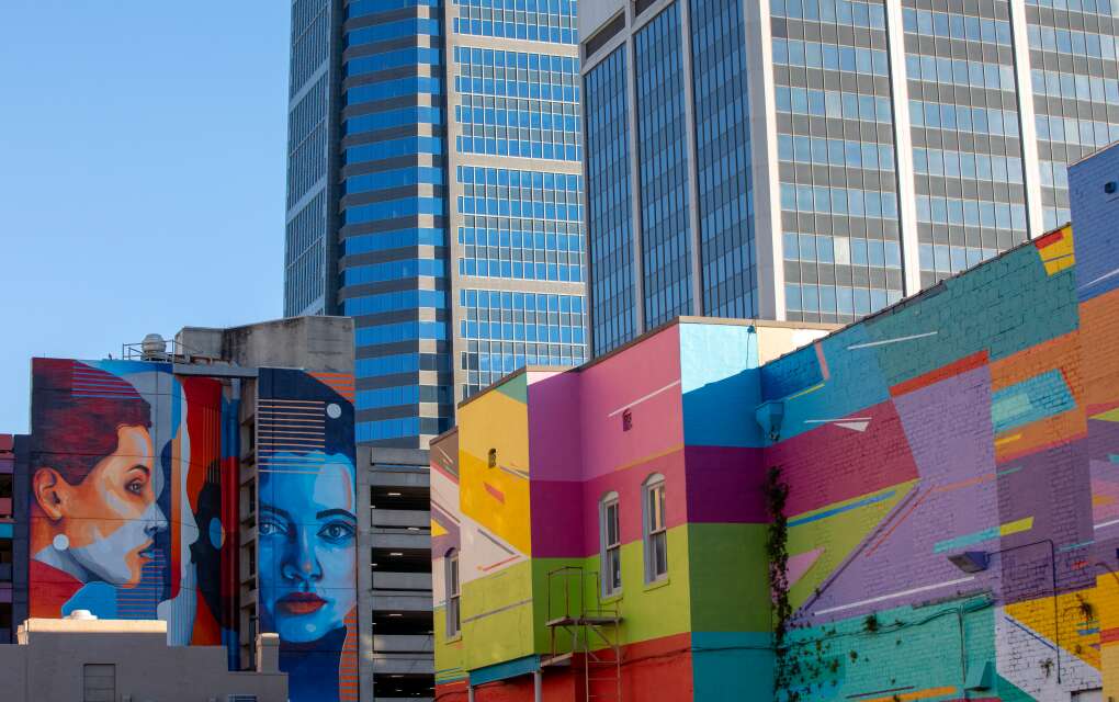 Spanish artist Dourone's mural is one of many larger-than-life paintings that can be seen in downtown Jacksonville as part of Art Republic.