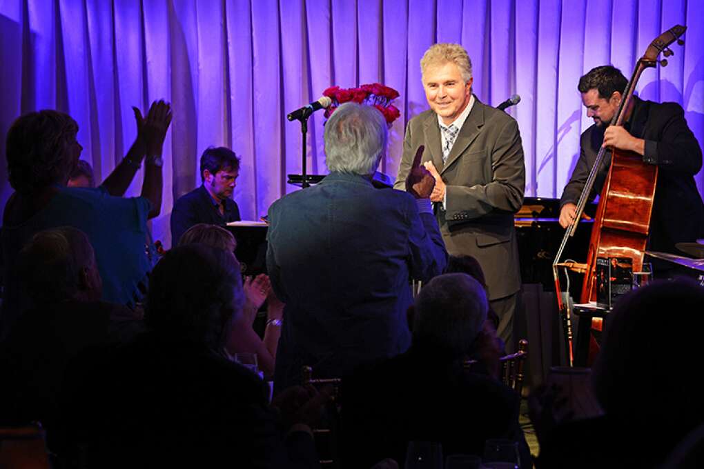 A member of the audience asks Steve Tyrell for one more song at the Royal Cabaret Room in the Colony Hotel in Palm Beach. 