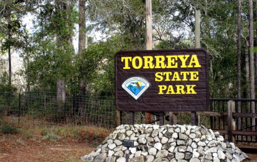 Torreya State Park Sign