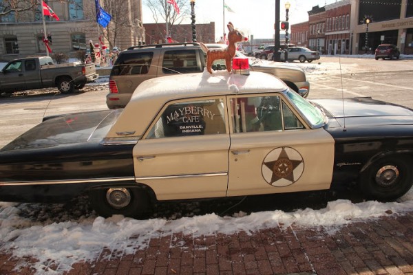 Sheriff Taylor's Car at Mayberry Cafe