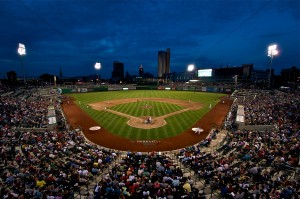 Parkview Field at night