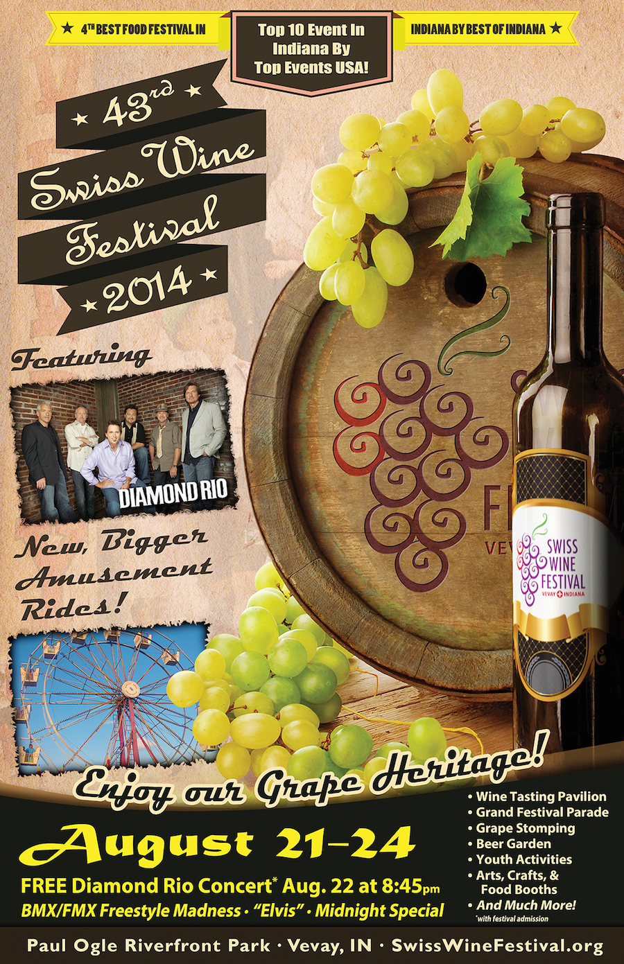 Swiss Wine Festival in Vevay, IN Celebrates 43rd Year