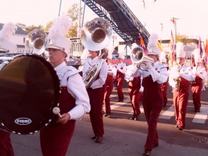 Bands compete for prizes at the fair's contest on Wednesday.