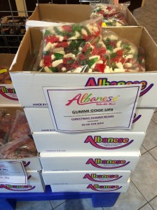 christmas gummis at Albanese Candy Factory