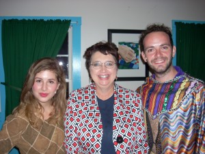 Cast of Joseph & Amazing  Technicolor Dreamcoat pose with audience.