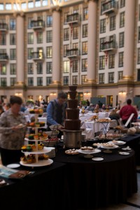 The glorious chocolate fountain. 