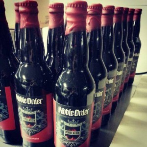 Noble Order brew in bottles