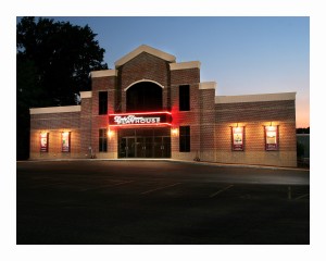 Derby building ext night