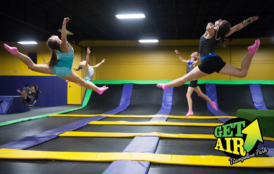 Jumping at Get Air Trampoline Park