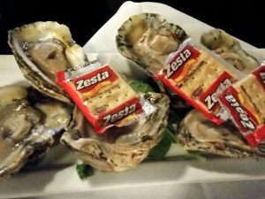The oyster bar began serving oysters in the early years of the restaurant.