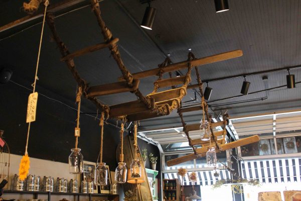 A cool old ship ladder.