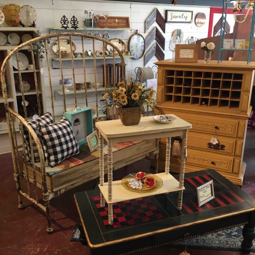 A dresser with a wine rack. Awesome!