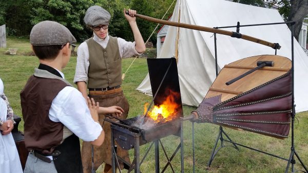 wroking forge at Rural Heritage Days