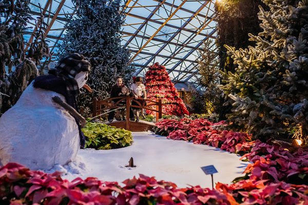 Botanical Conservatory Holiday Exhibit in Fort Wayne, Indiana