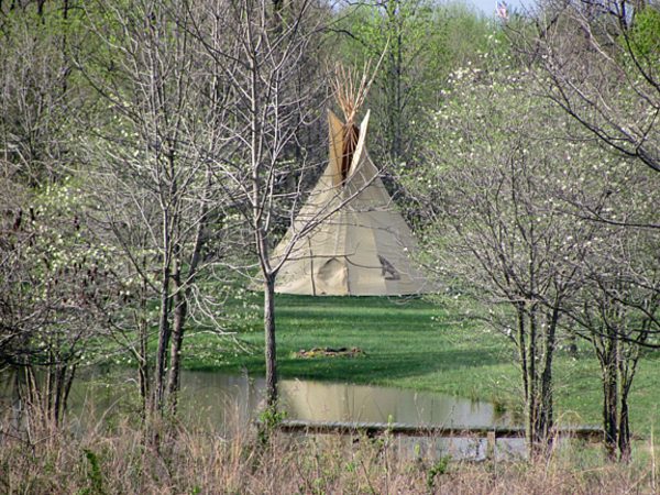 Sleeping Bear Rustic Tipi, Unique Sleeps in Indiana