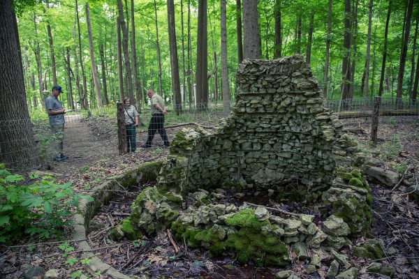 Rose Island is an abandoned theme park at Charlestown State Park