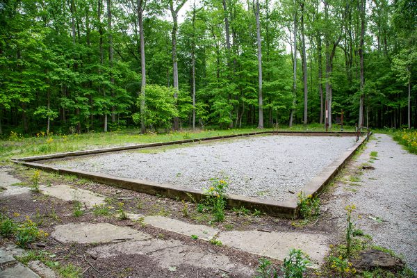 Rose Island is an abandoned theme park at Charlestown State Park