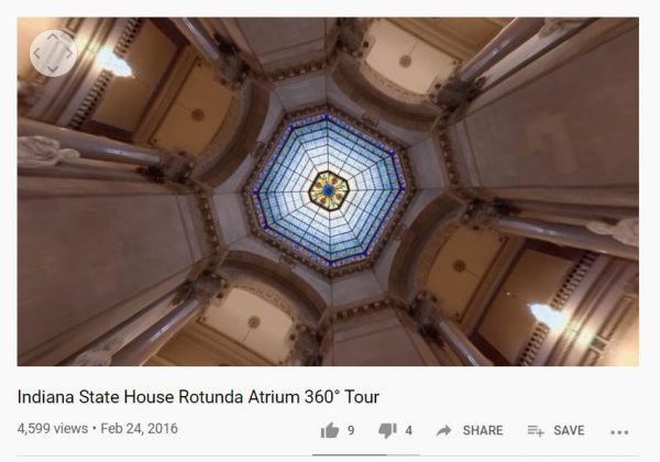 Indiana State House Rotunda Atrium 360 Tour