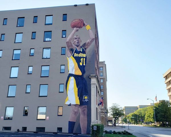 Reggie Miller mural, Indianapolis, Indy Public Art