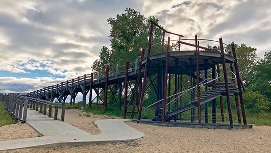 Indiana Dunes Bird Watching Stand, ADA Accessible Attractions in Indiana