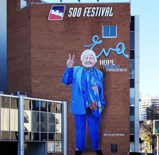 Eva Kor Mural- Women's History in Indiana