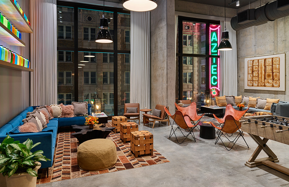 Lobby with seating area