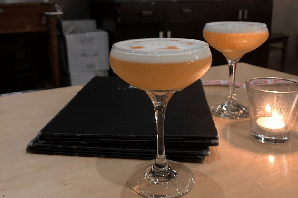 Cocktails at Melange restaurant 