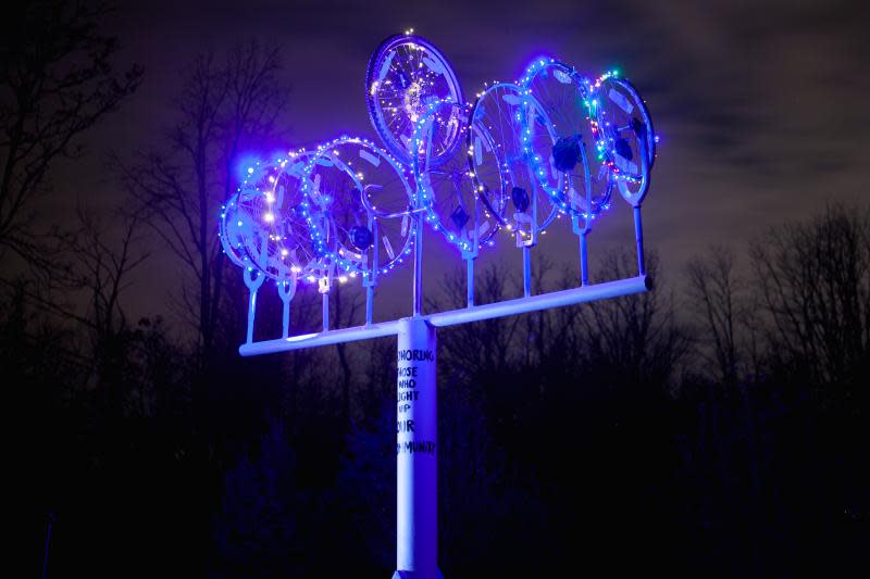 Beacon Arts Bicycle Menorah Lighting