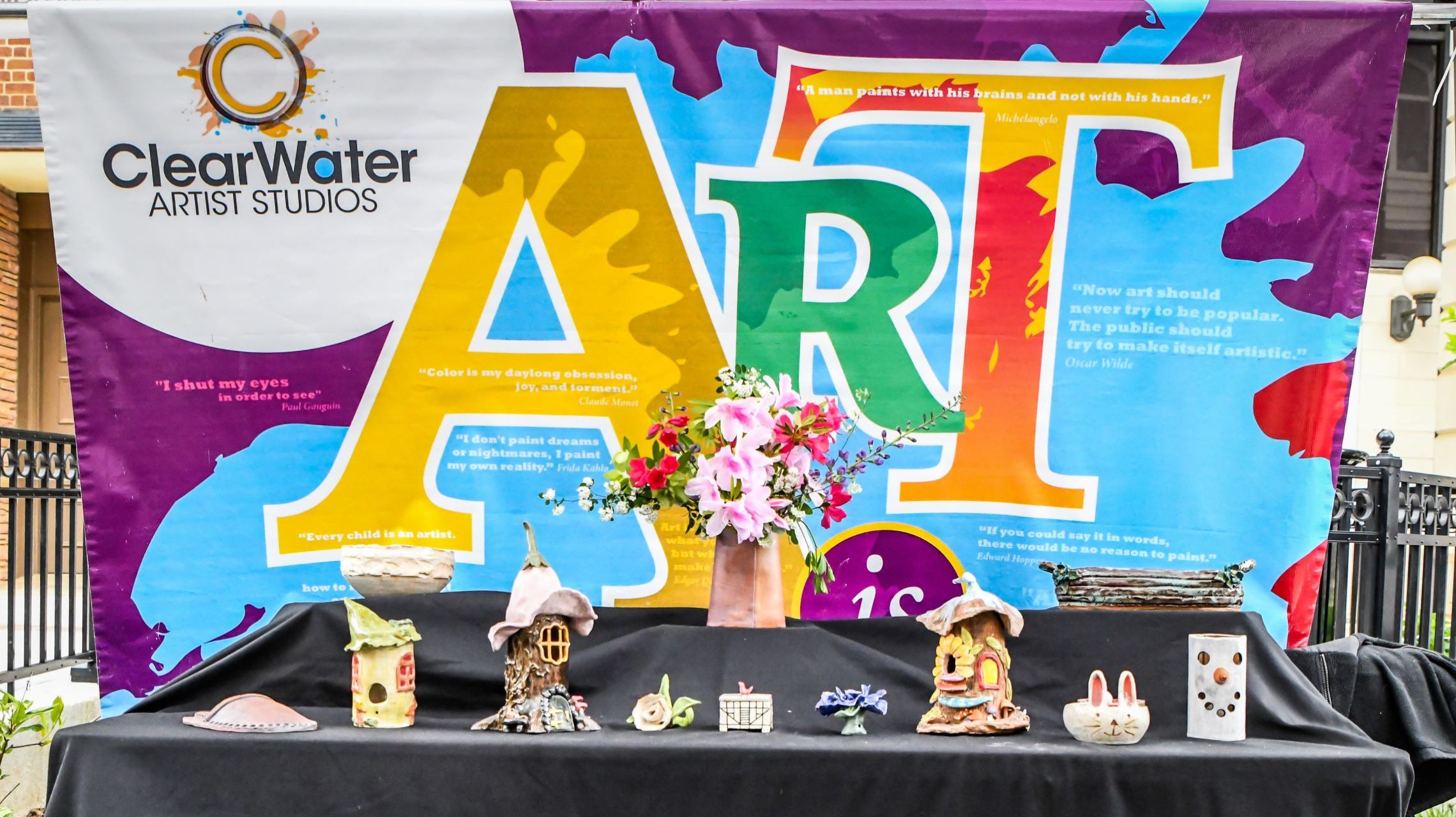 local pottery on display