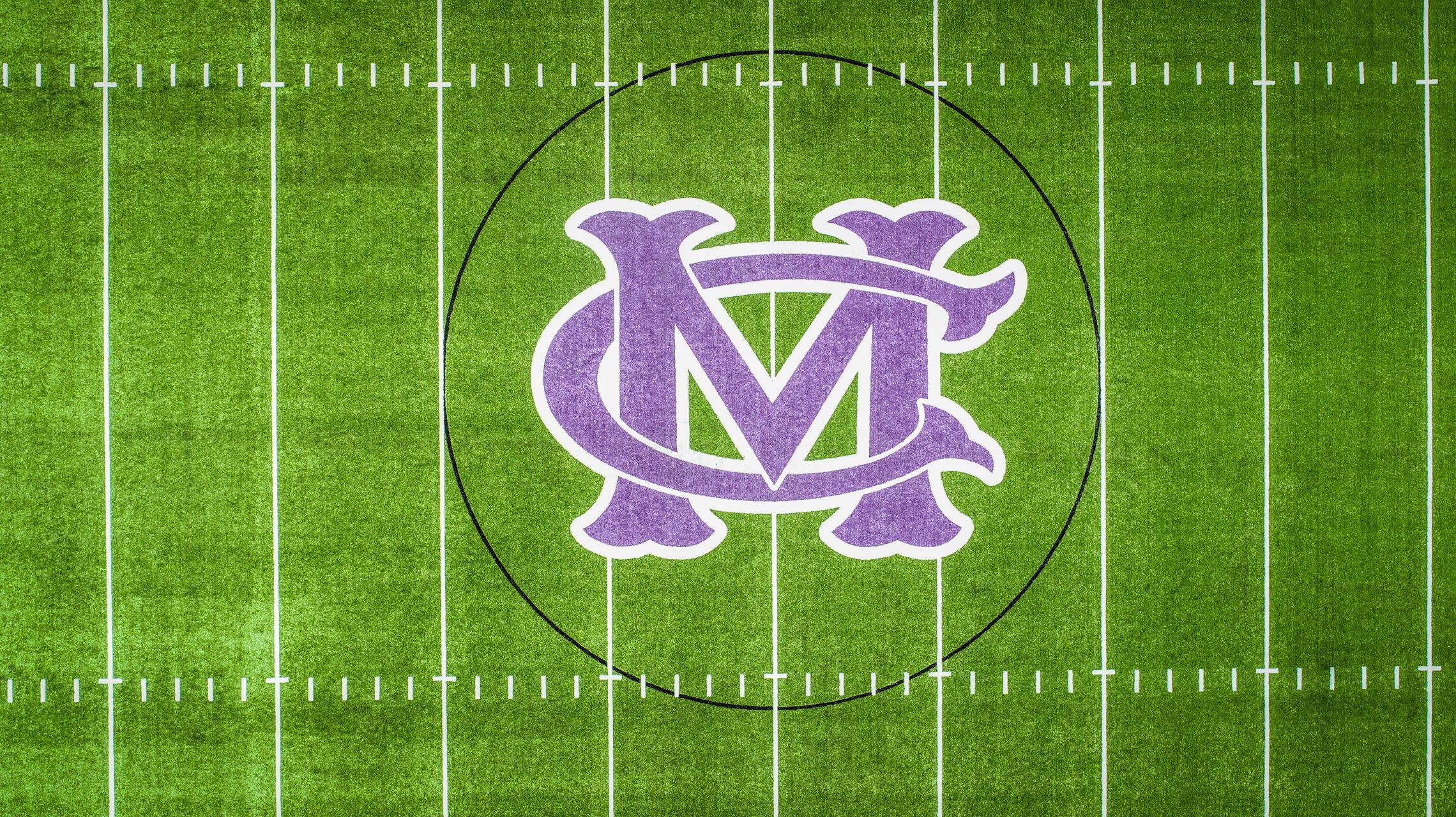 team logo on turf field