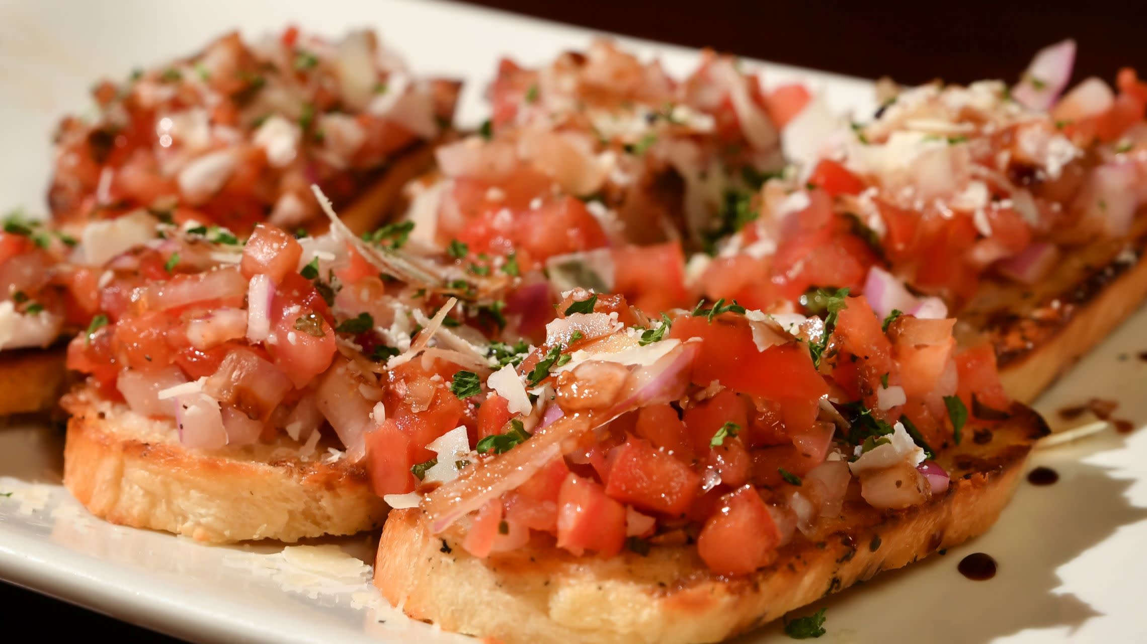 bruschetta on plate