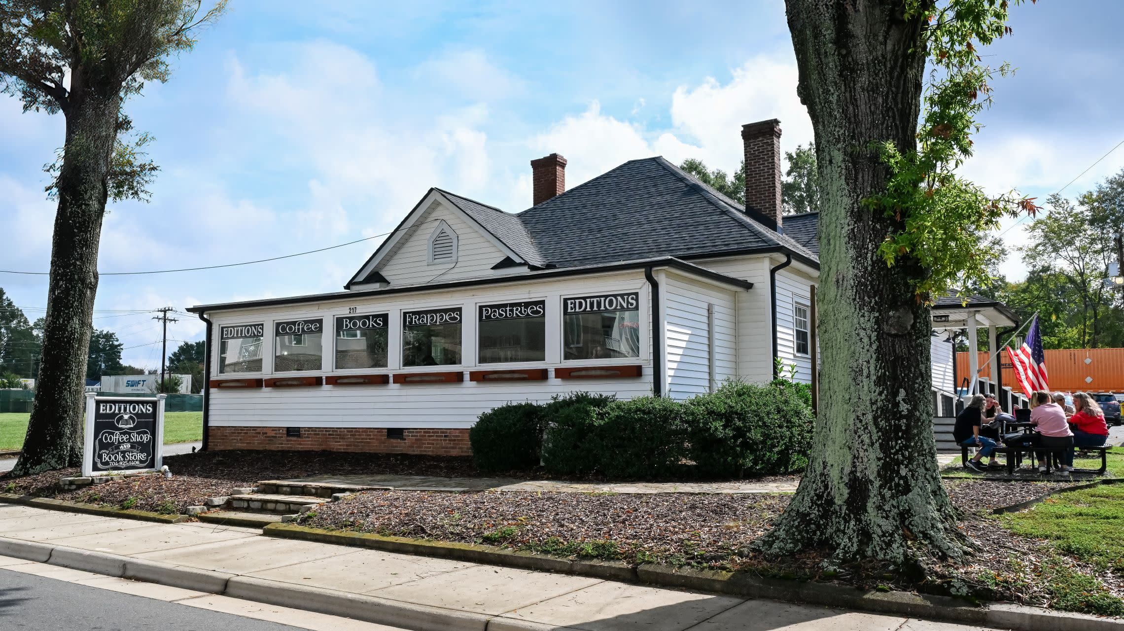 exterior of coffee shop