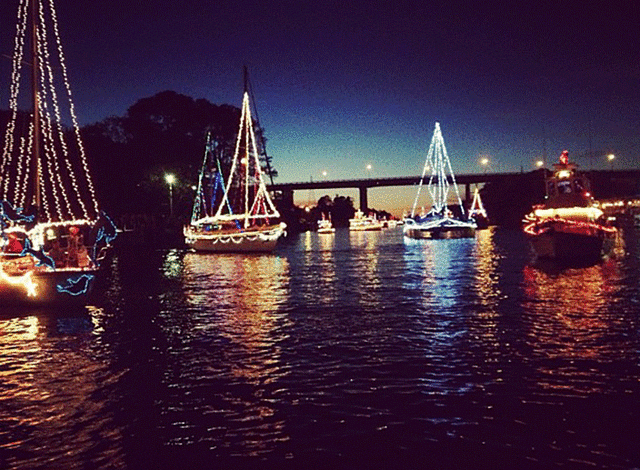 The Annual Christmas Lighted Boat Parade