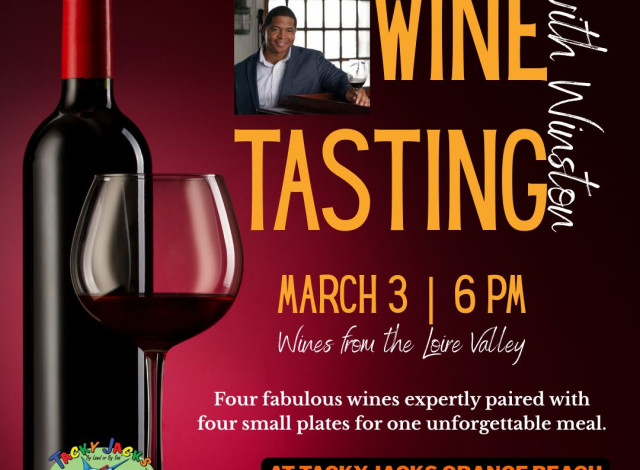 March Wine Tasting with Winston at Tacky Jacks Orange Beach