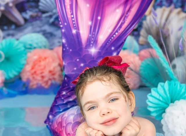 Mermaid Minis on the Beach