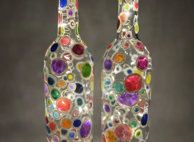 Art al Fresco: Bottle Lamp