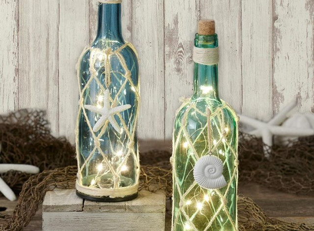Art al Fresco: Bottle Lamp