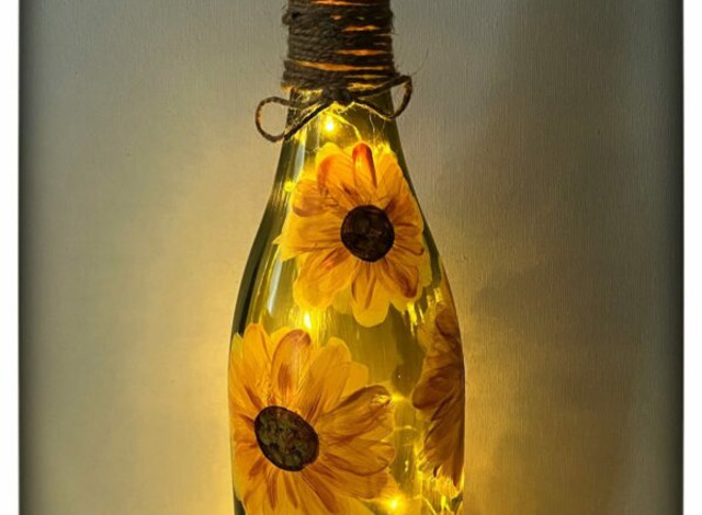 Art al Fresco: Bottle Lamp