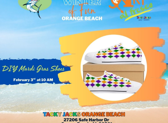 Art al Fresco: Mardi Gras Shoes