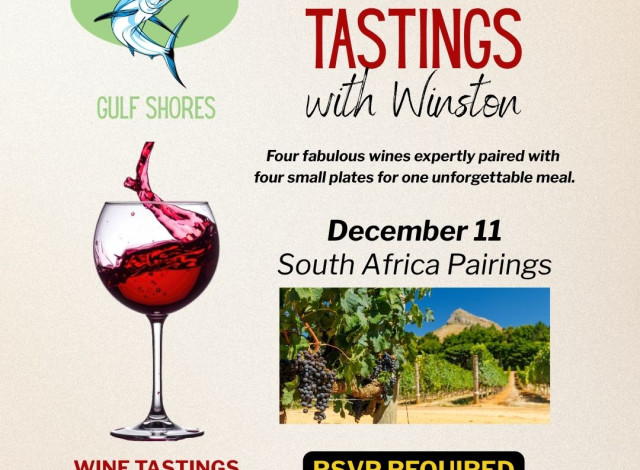 December Wine Tasting with Winston at Tacky Jacks Gulf Shores