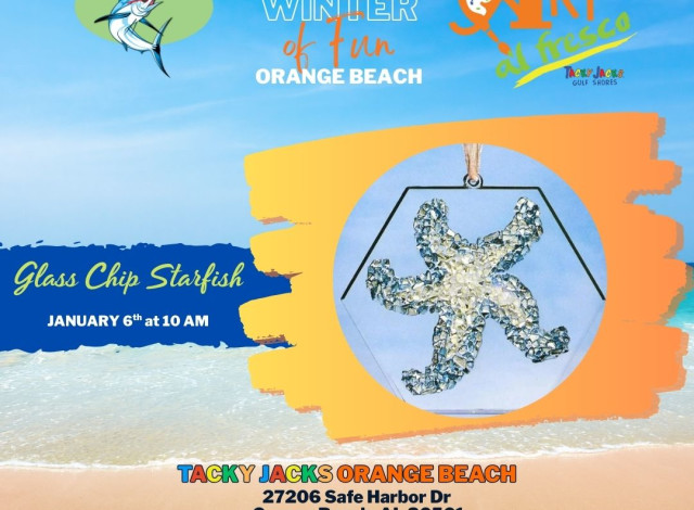 Art al Fresco: Glass Chip Starfish