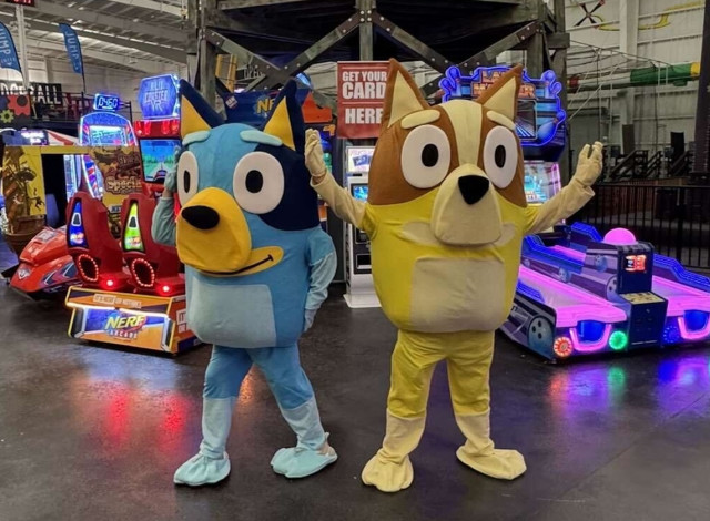 Bouncing with Bluey and BINGO