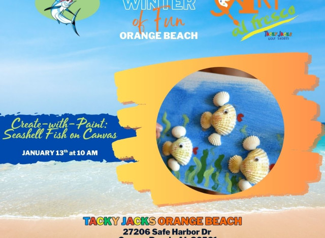 Art al Fresco: Create-with-Paint, Seashells on Canvas