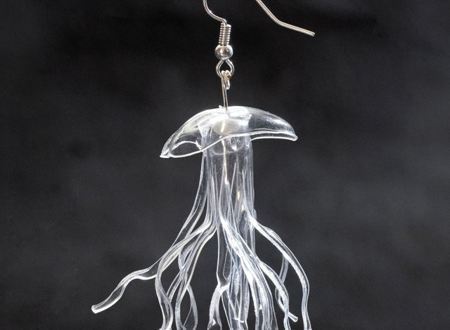 Art al Fresco "Upcycled Bottle Jellyfish Earrings"