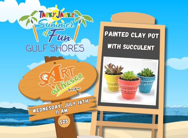 Art al Fresco: Create with Paint - Clay Pot with Succulent