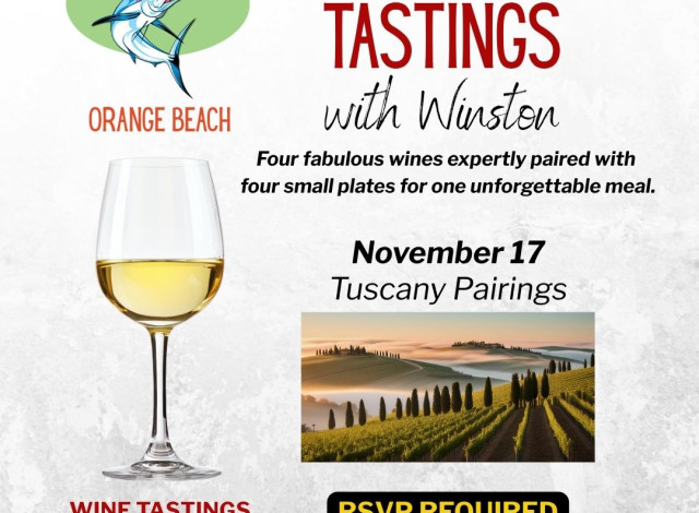 November Wine Tasting with Winston at Tacky Jacks Orange Beach
