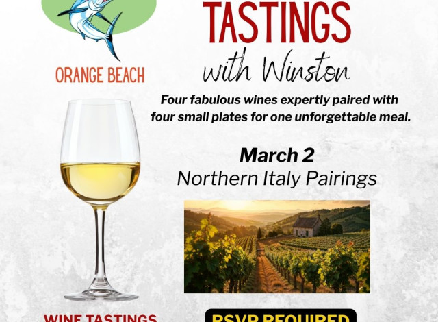 March Wine Tasting with Winston at Tacky Jacks Orange Beach