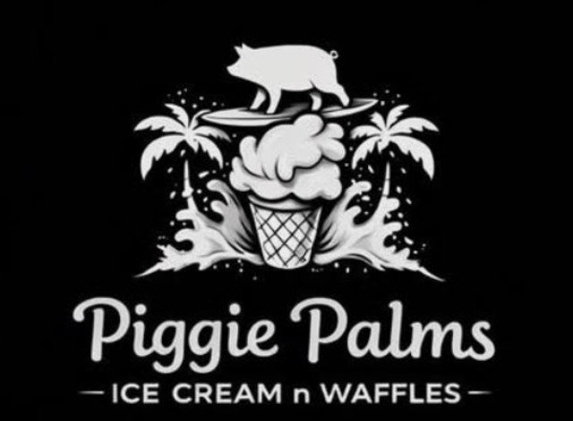 Piggie Palms Ice Cream n' Waffles