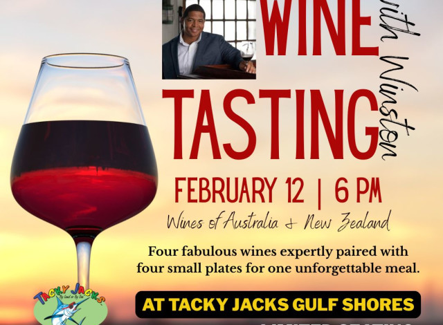 February Wine Tasting with Winston at Tacky Jacks Gulf Shores
